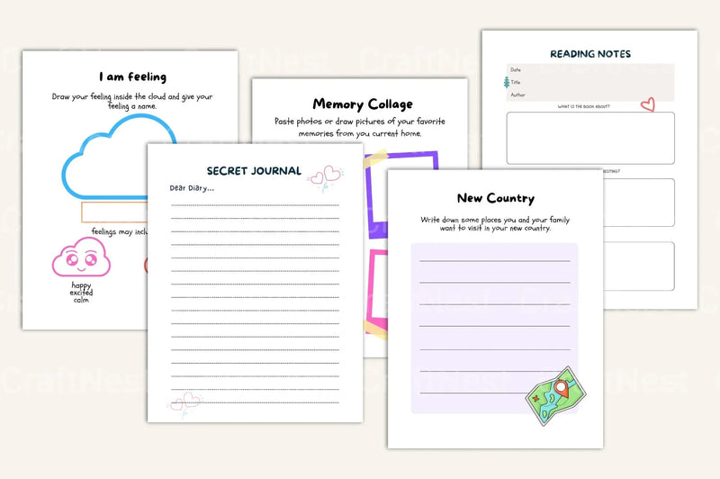 12-Month Kids Activity Organizer - CraftNest - Digital Crafting and Art