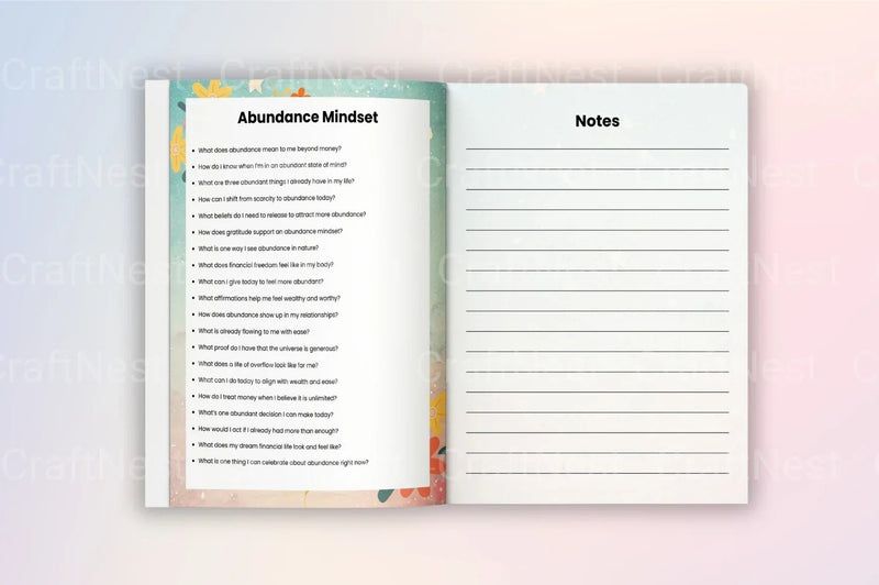 Manifestation Prompts Workbook for Personal Growth - CraftNest - Digital Crafting and Art