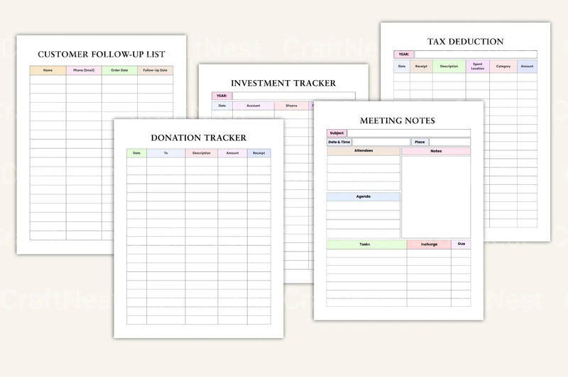 Craft Business Planner Guide - CraftNest - Digital Crafting and Art