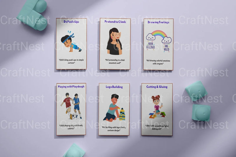 Coping Skills Flashcards for Kids - CraftNest - Digital Crafting and Art