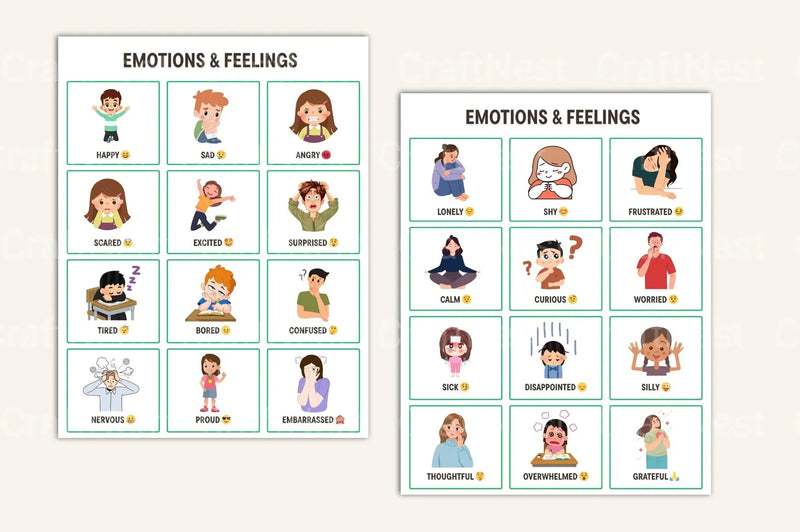 Non-Verbal Communication Visual Cards - CraftNest - Digital Crafting and Art