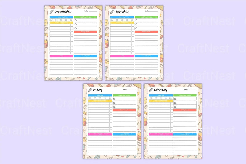 Home School Planner - CraftNest - Digital Crafting and Art