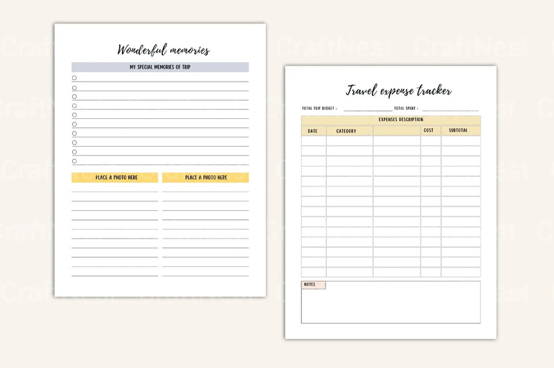 Ultimate Travel Planner Guide - CraftNest - Digital Crafting and Art