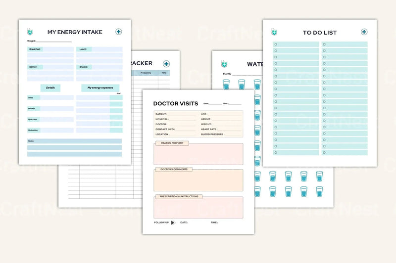 Medical Tracker Ultimate: Comprehensive Health Management Tool - CraftNest - Digital Crafting and Art
