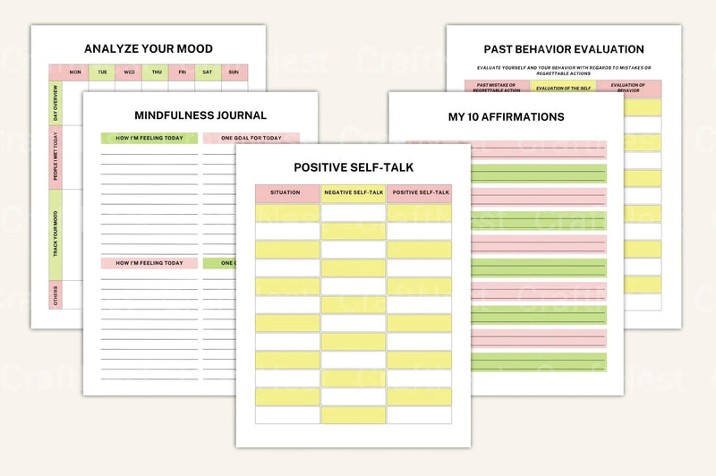 ADHD Brain Dump Workbook for Focus and Organization - CraftNest - Digital Crafting and Art