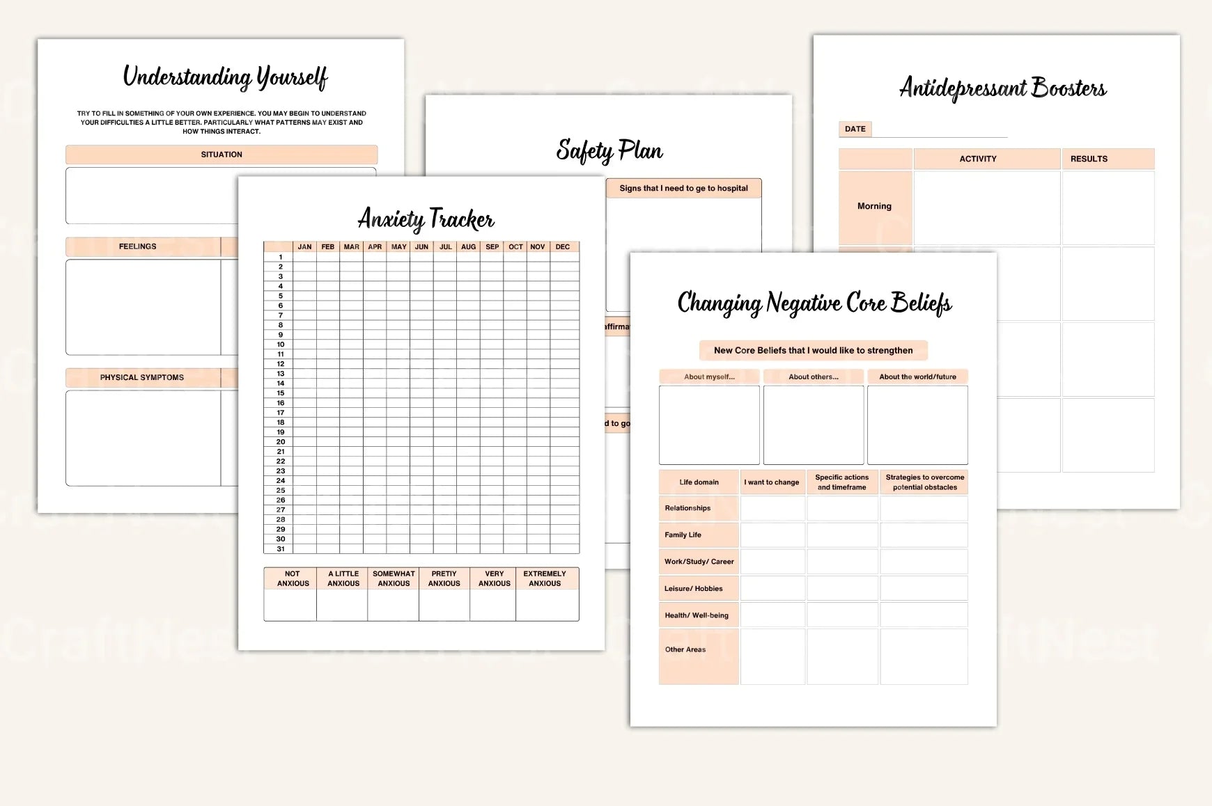 Burnout Recovery Workbook for Stress Relief - CraftNest - Digital Crafting and Art