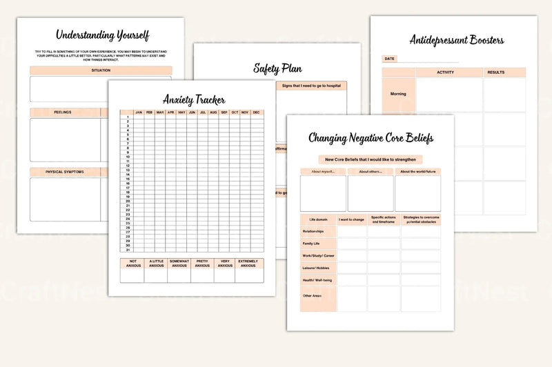 Burnout Recovery Workbook for Stress Relief - CraftNest - Digital Crafting and Art