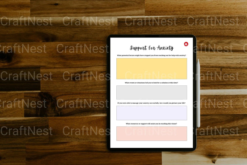 Mental Health Workbook for Personal Growth - CraftNest - Digital Crafting and Art