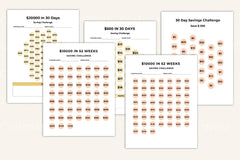 Savings Expense Tracker Tool - CraftNest - Digital Crafting and Art