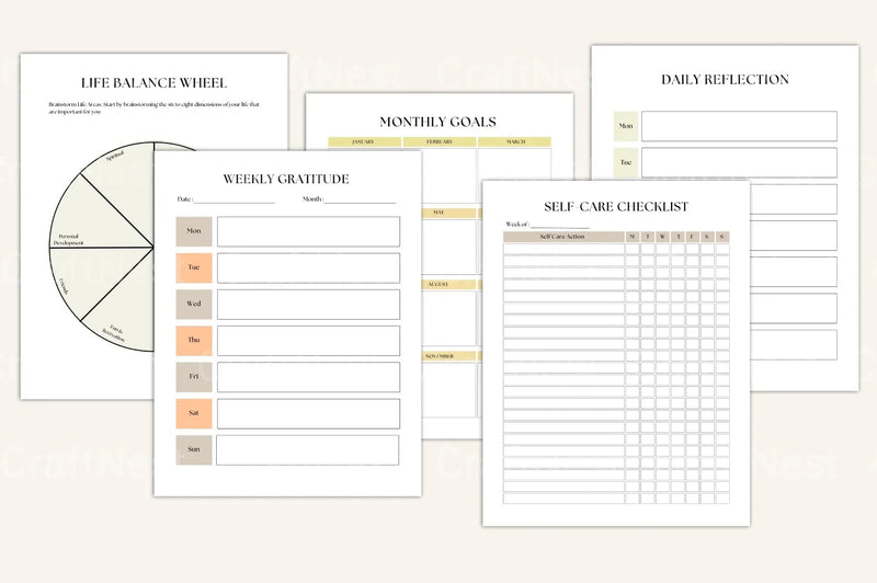 Life Goals Vision Board Workbook - CraftNest - Digital Crafting and Art