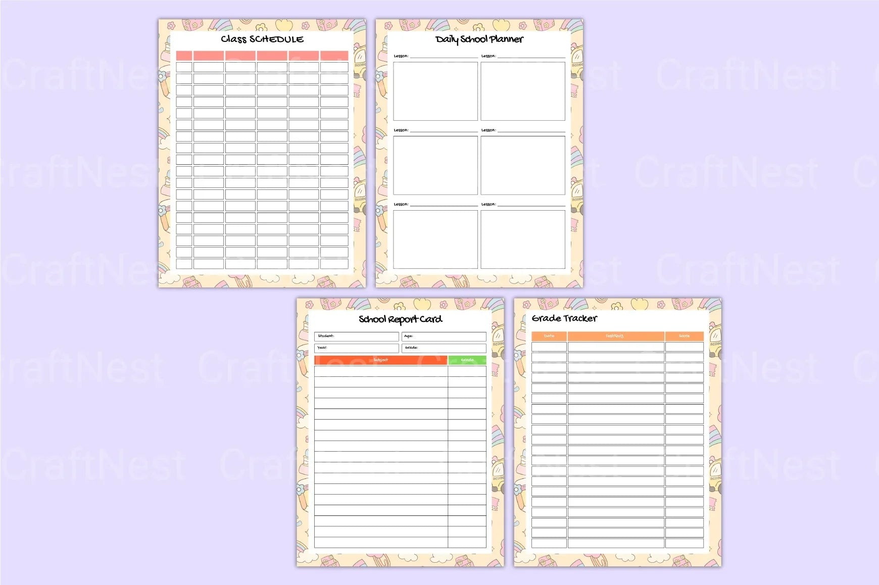 Back to School Planner 2023 - CraftNest - Digital Crafting and Art
