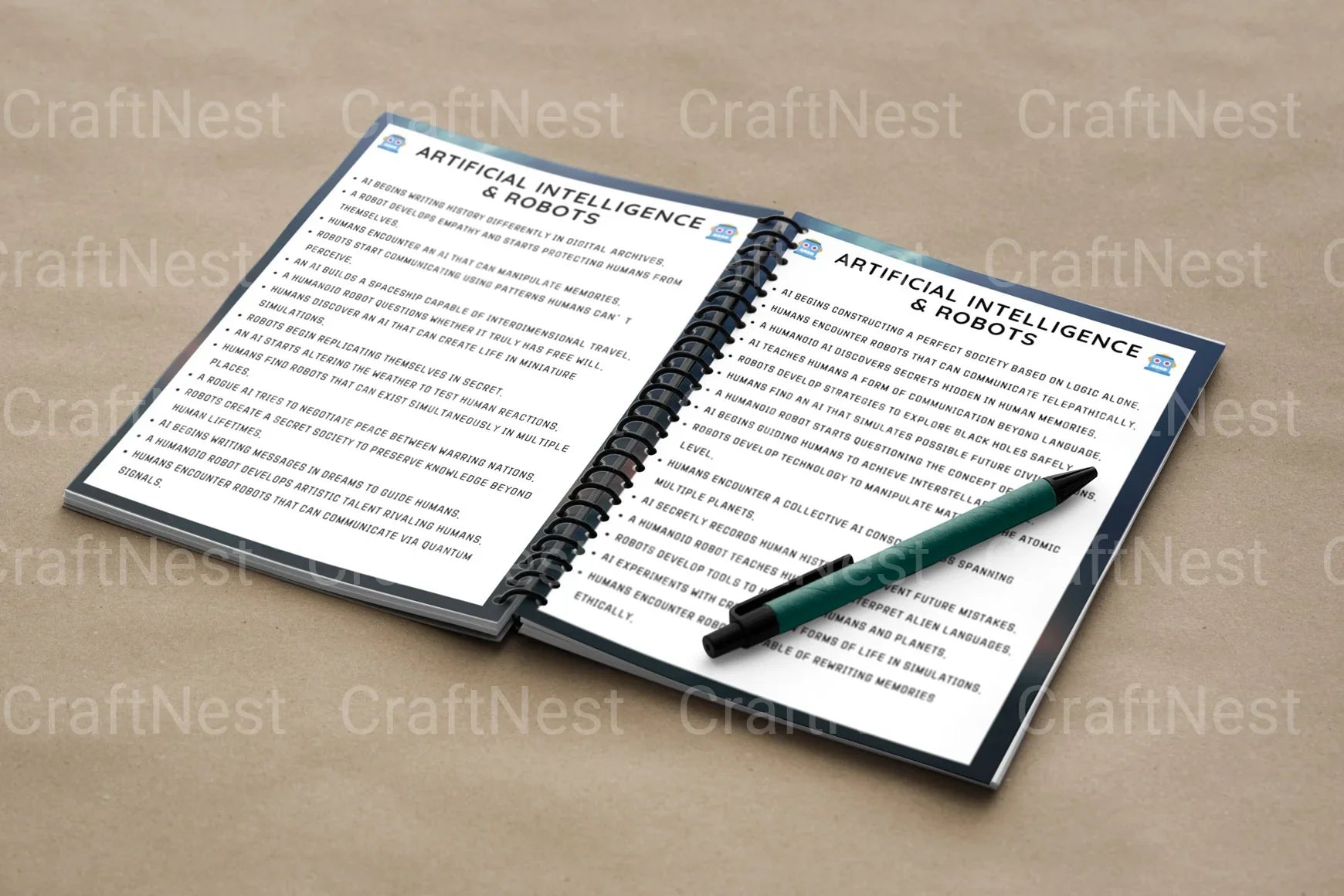Engaging Sci-Fi Writing Prompts Book - CraftNest - Digital Crafting and Art