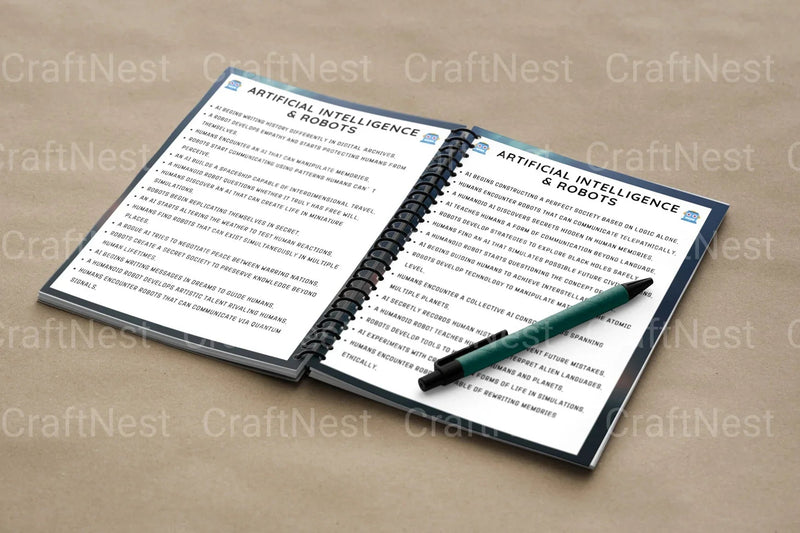 Engaging Sci-Fi Writing Prompts Book - CraftNest - Digital Crafting and Art