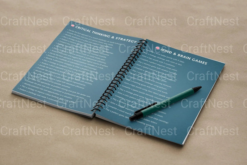 Brain Training Prompts Book for Cognitive Enhancement - CraftNest - Digital Crafting and Art