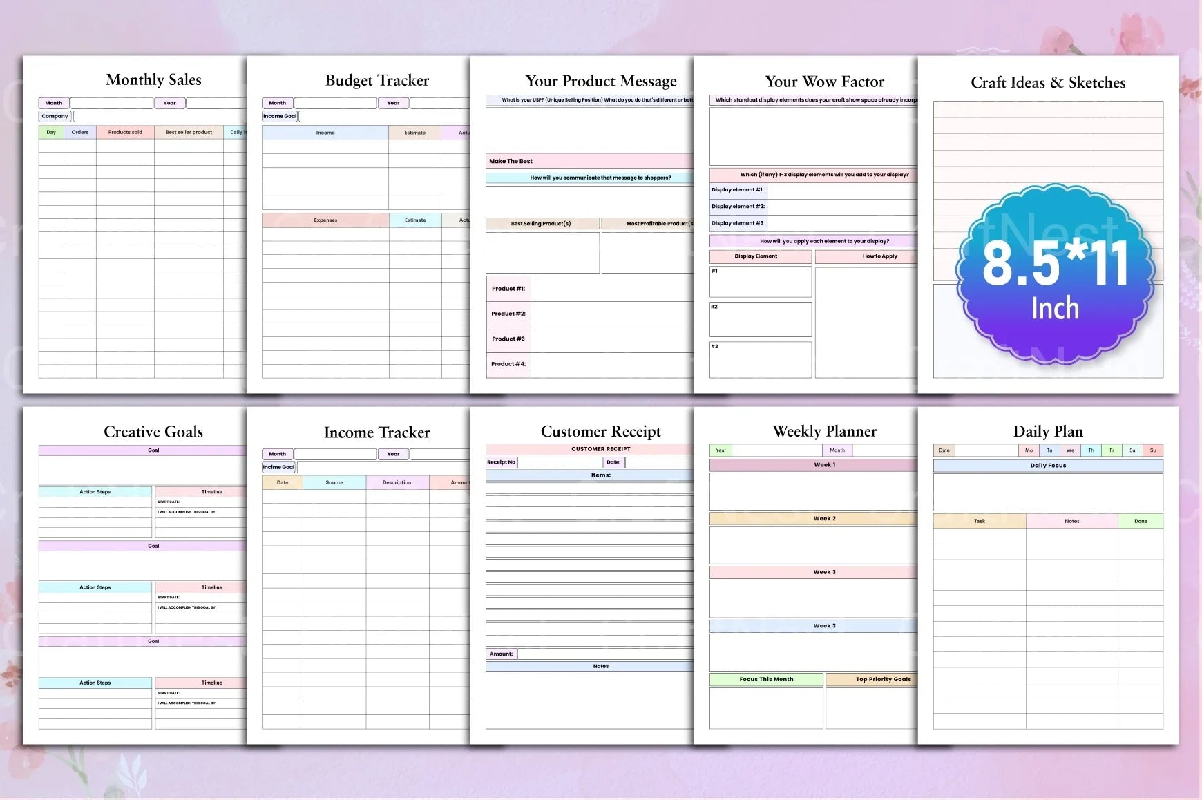 Craft Business Planner Guide - CraftNest - Digital Crafting and Art