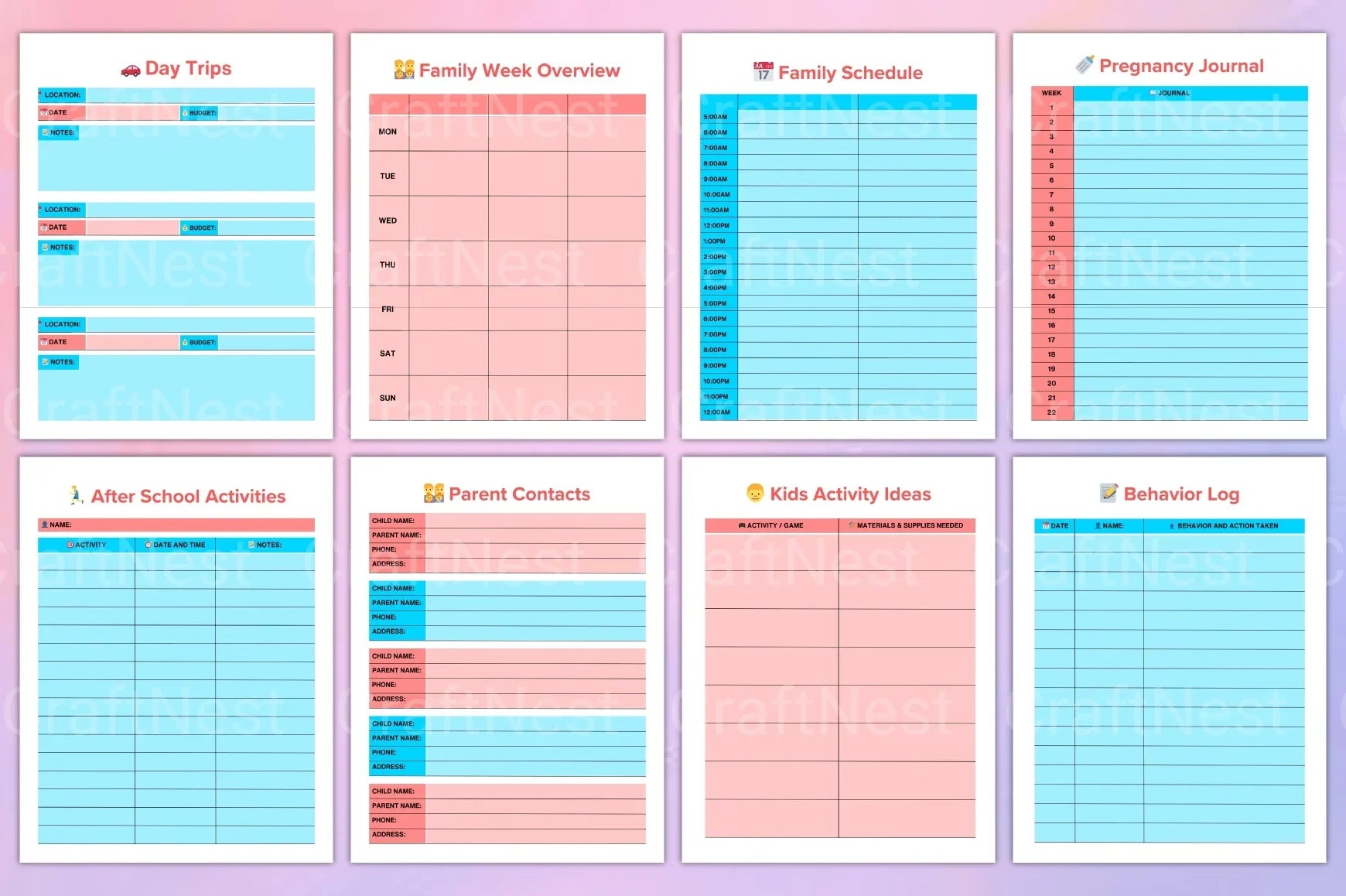 Ultimate Mom Planner - CraftNest - Digital Crafting and Art