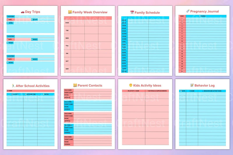 Ultimate Mom Planner - CraftNest - Digital Crafting and Art