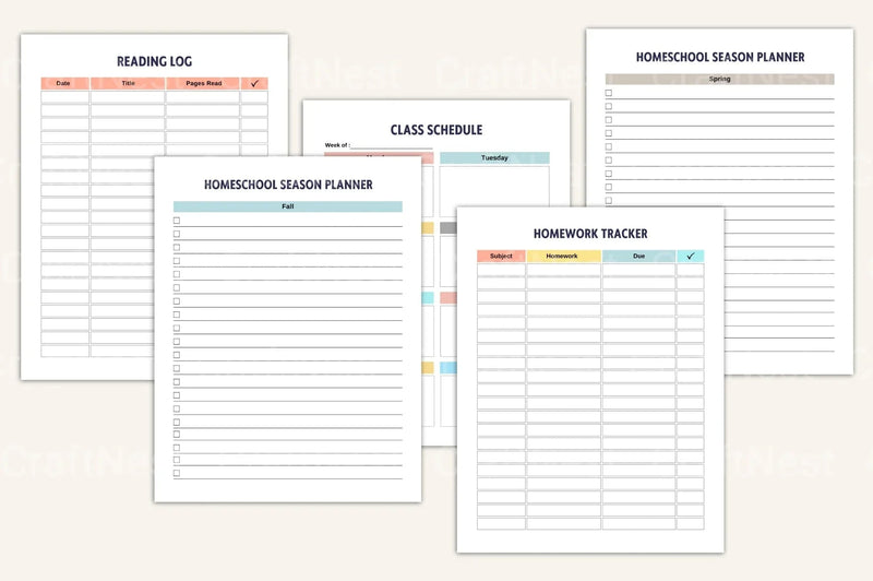 Homeschool Management Binder for Effective Organization - CraftNest - Digital Crafting and Art