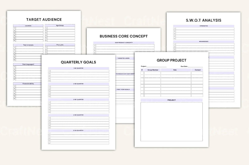 Entrepreneur Success Workbook - CraftNest - Digital Crafting and Art