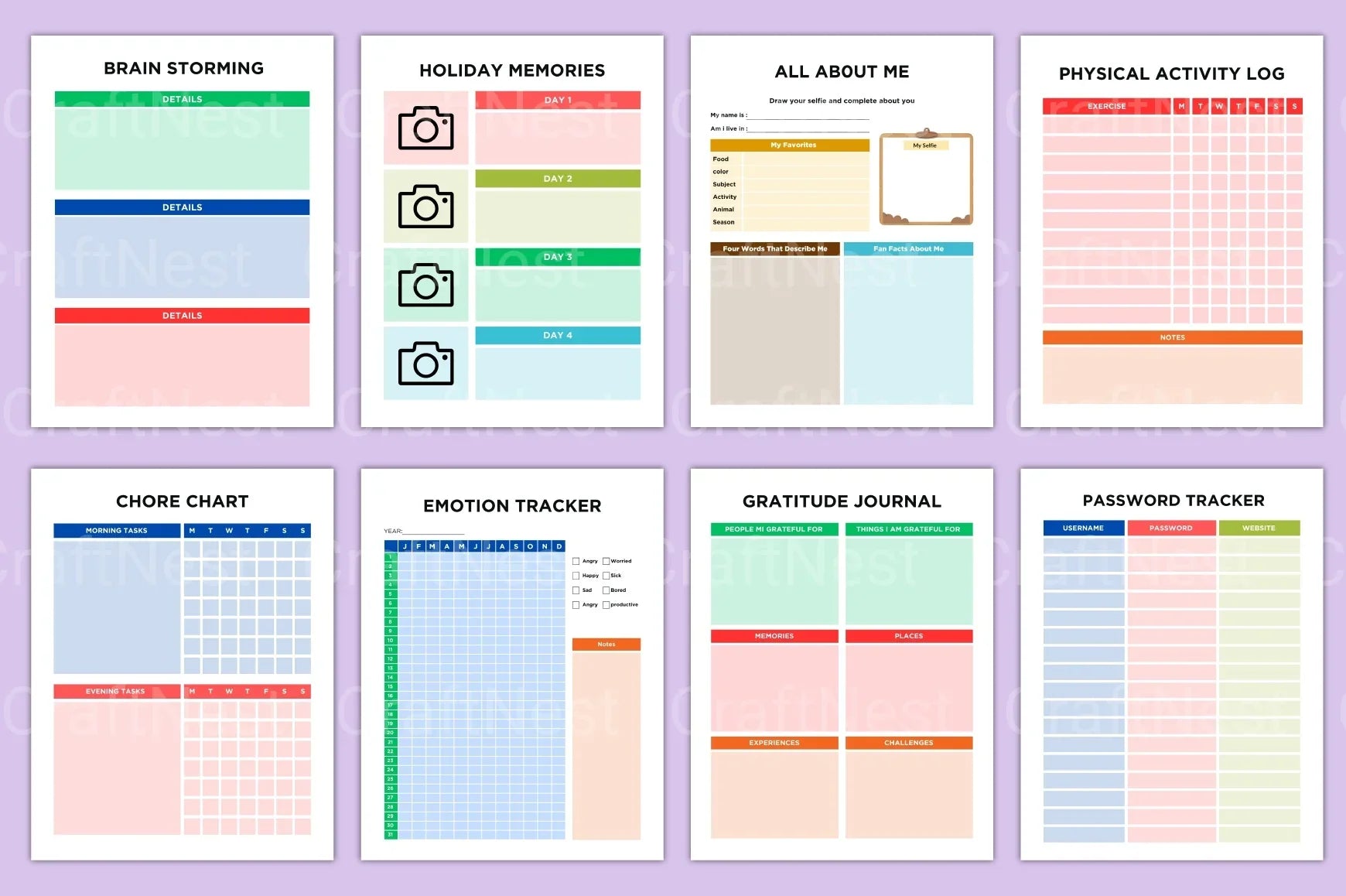 ADHD Planner for Kids - CraftNest - Digital Crafting and Art