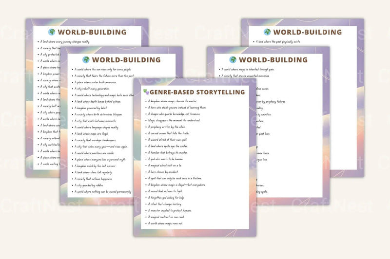 Storytelling Prompt Handbook: Creative Writing Ideas - CraftNest - Digital Crafting and Art