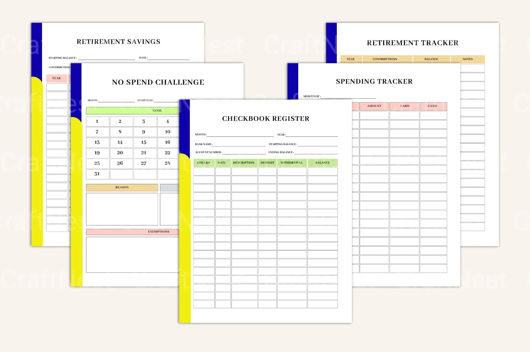 Budget Organizer Book for Effective Financial Planning - CraftNest - Digital Crafting and Art