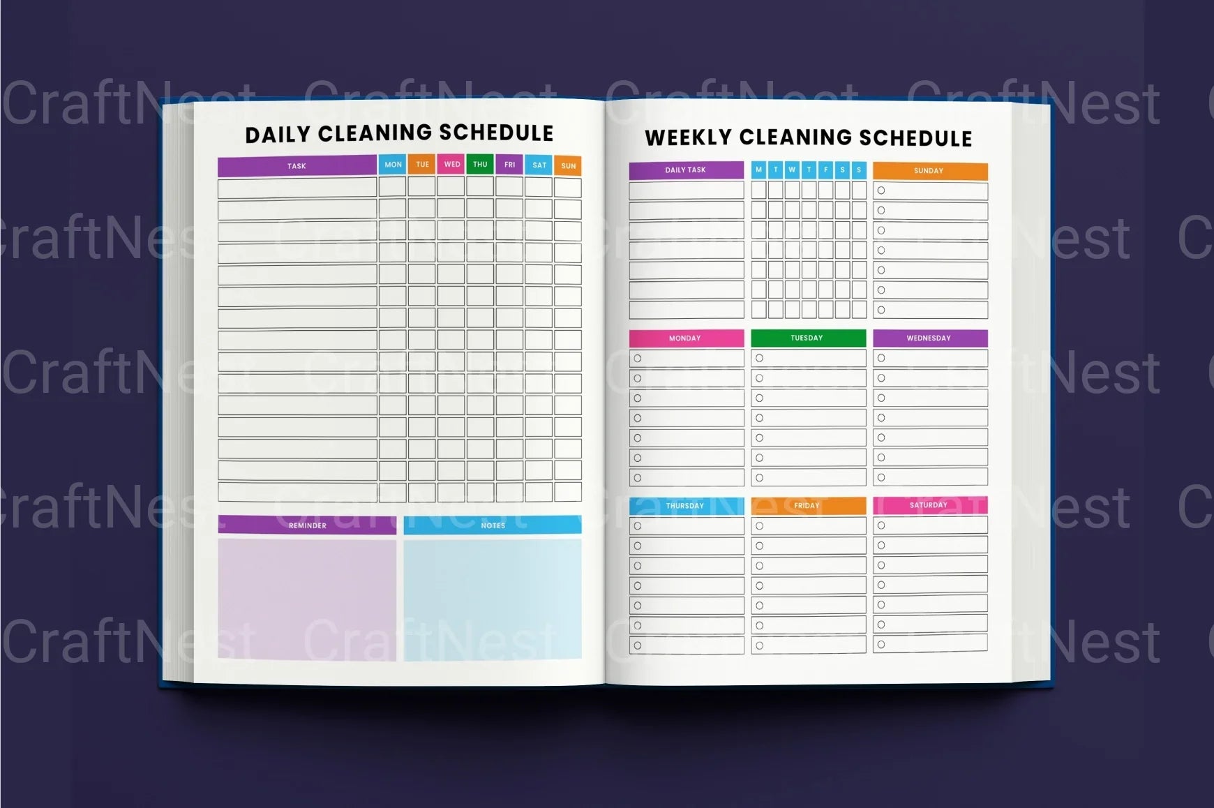 ADHD Cleaning Tracker: Stay Organized and Focused - CraftNest - Digital Crafting and Art