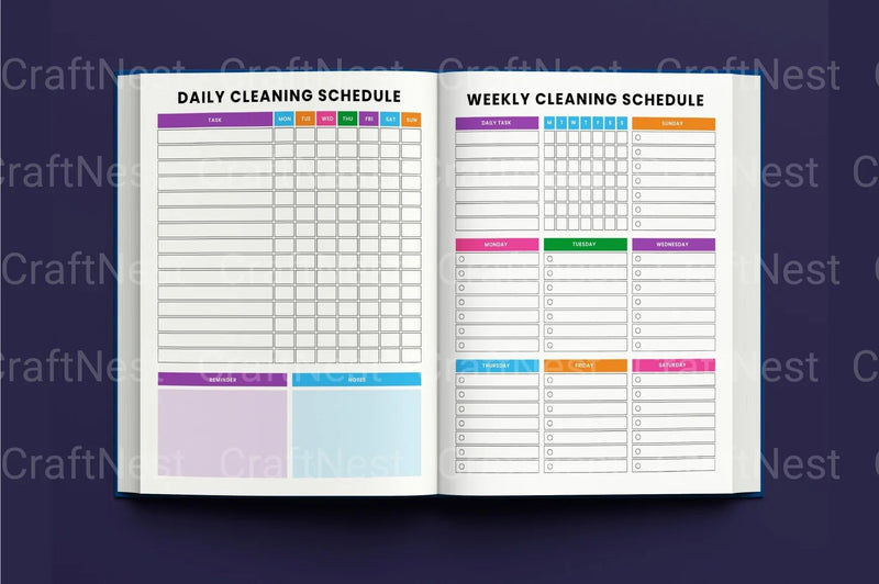 ADHD Cleaning Tracker: Stay Organized and Focused - CraftNest - Digital Crafting and Art