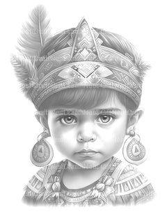 Babarian Boy Coloring Book - CraftNest - Digital Crafting and Art