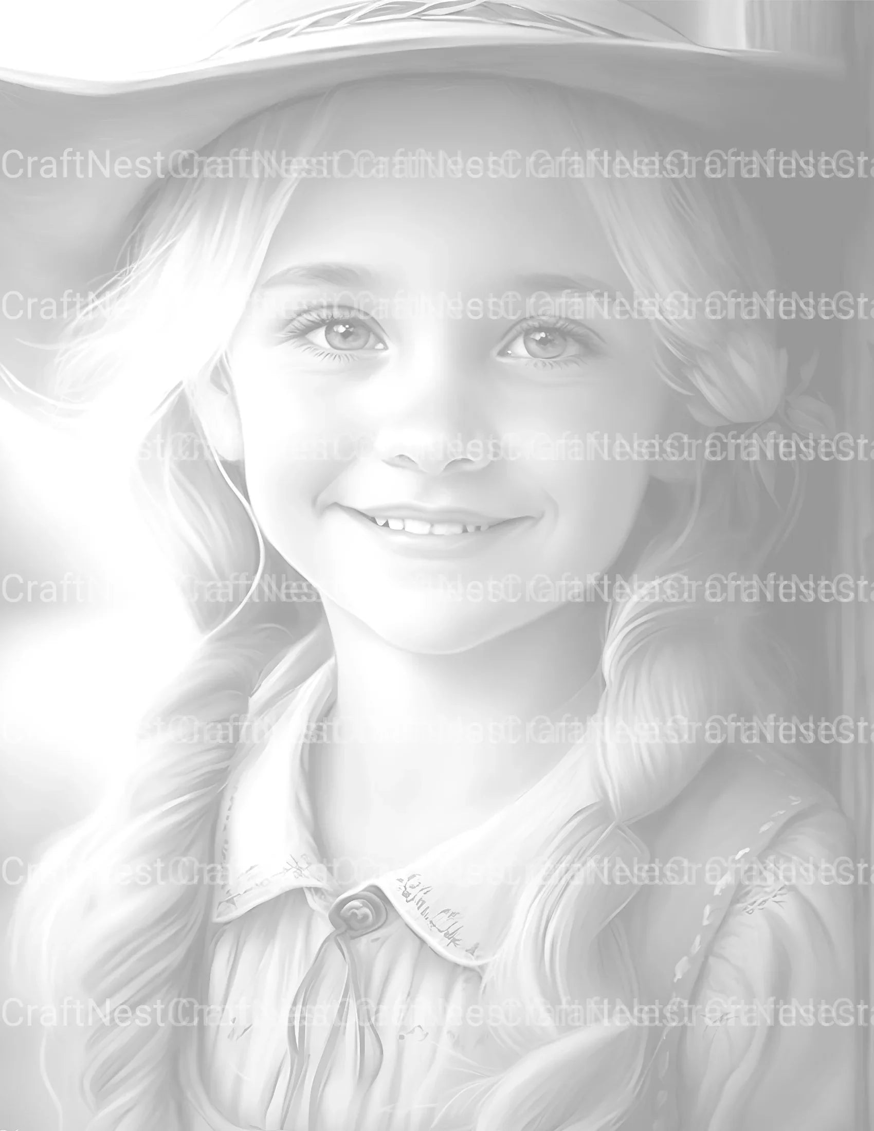 Country Girl Coloring Book - CraftNest - Digital Crafting and Art