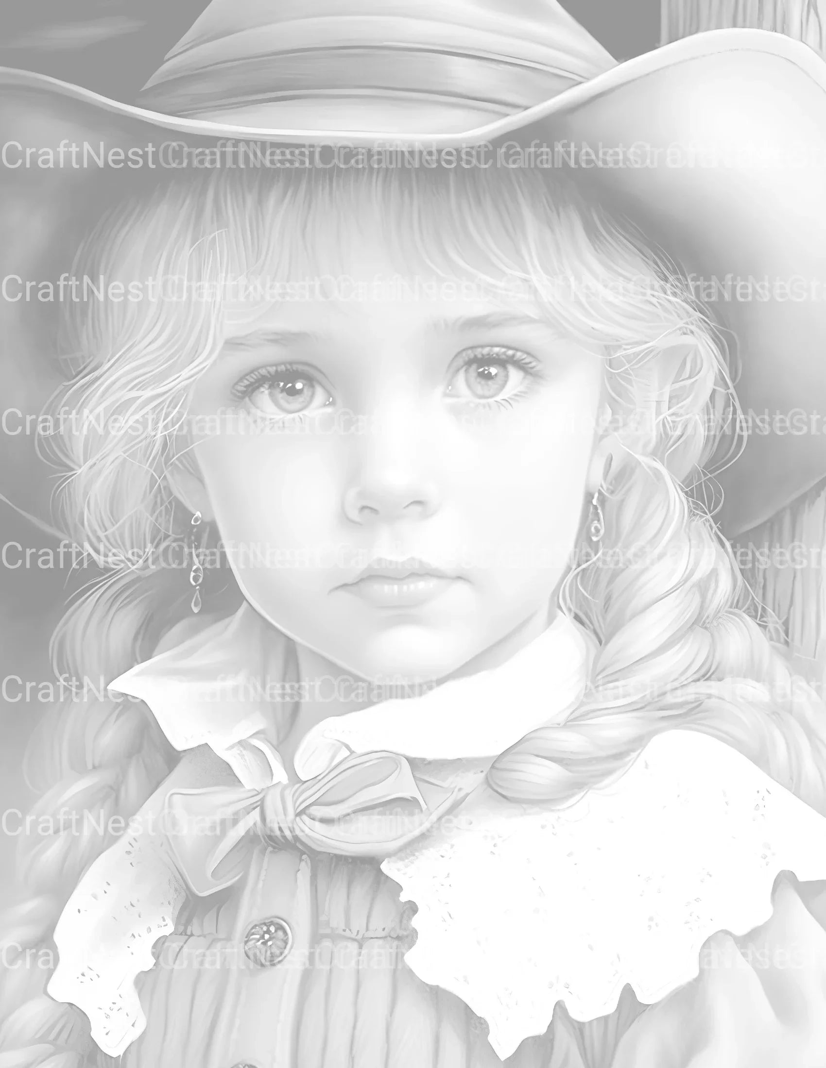 Country Girl Coloring Book - CraftNest - Digital Crafting and Art