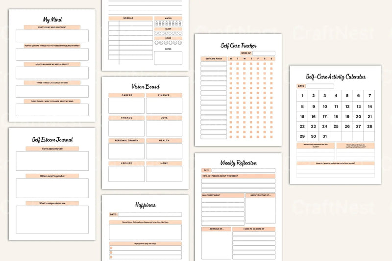 Burnout Recovery Workbook for Stress Relief - CraftNest - Digital Crafting and Art