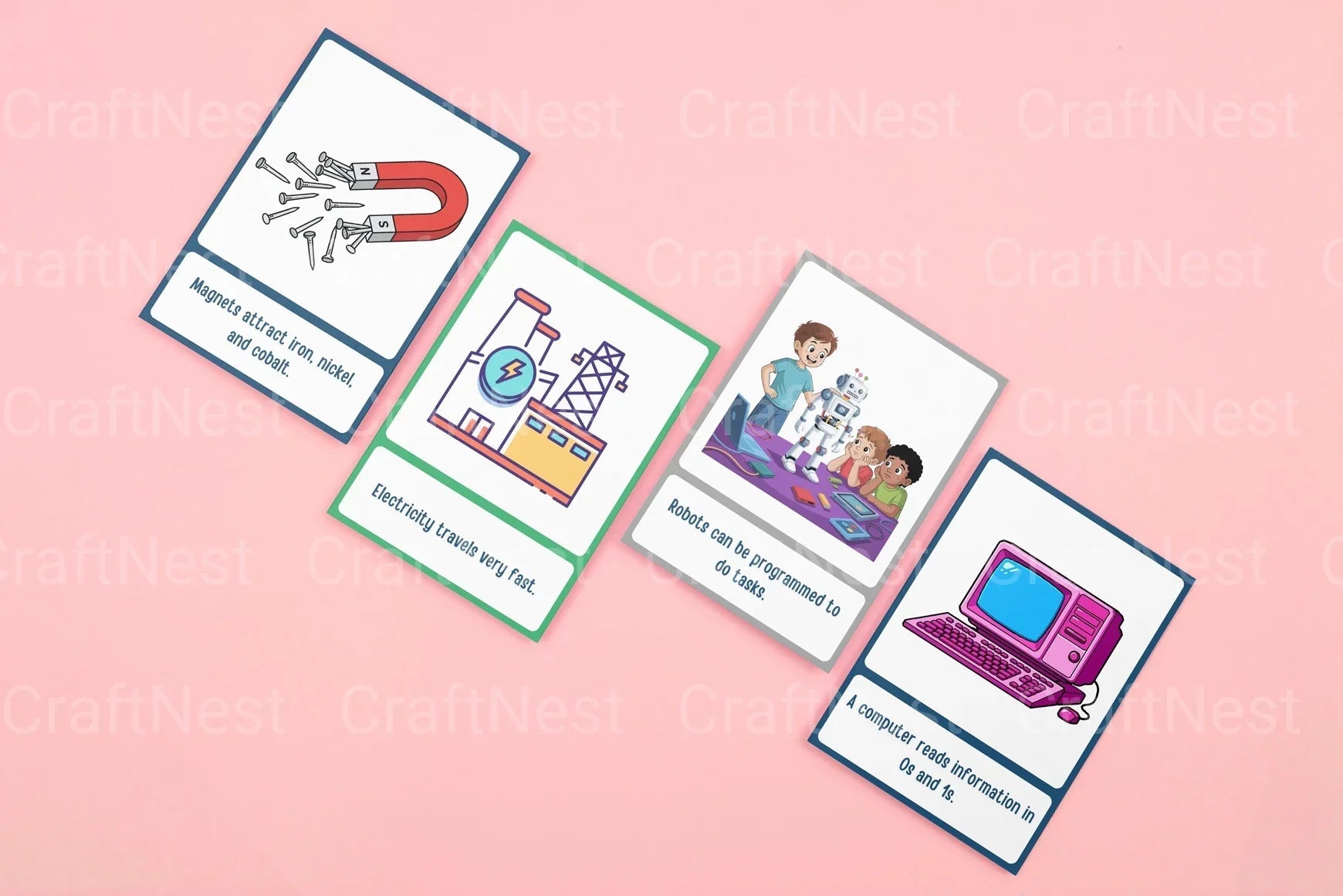 100 Fun Science Facts for Kids Flash Cards - CraftNest - Digital Crafting and Art