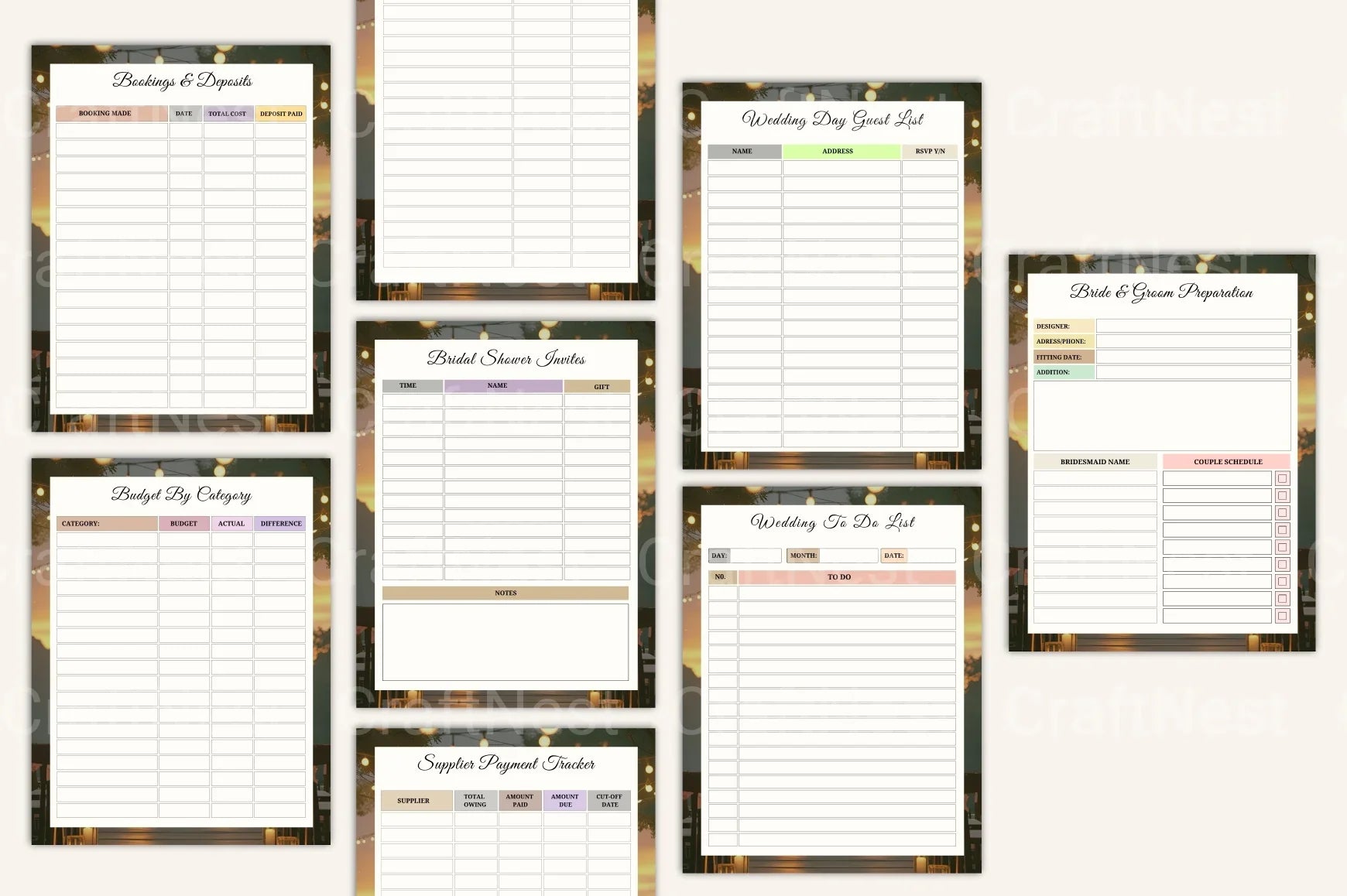 Wedding Planning Companion Guide - CraftNest - Digital Crafting and Art