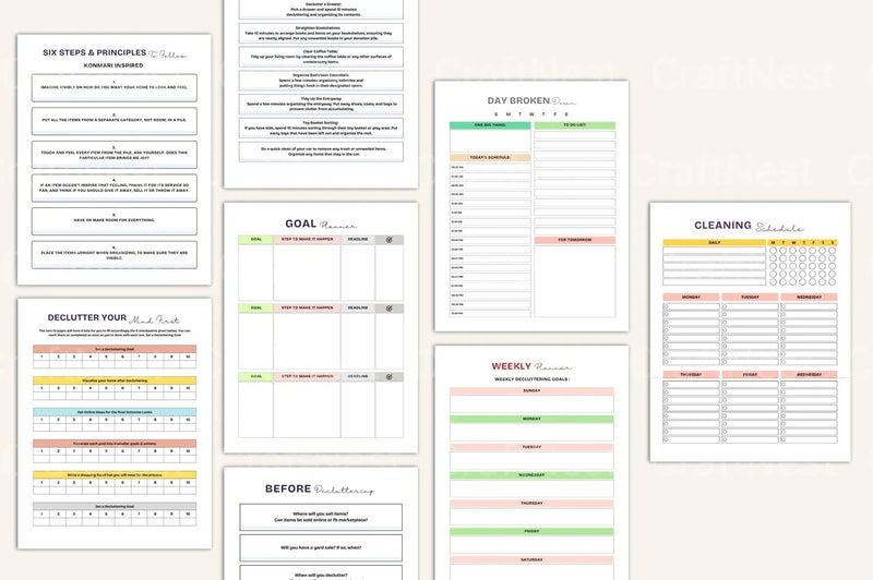 Organization Decluttering Guide - CraftNest - Digital Crafting and Art