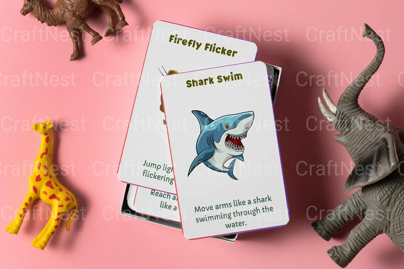 Kids Animal Movement Somatic Cards for Fun and Learning - CraftNest - Digital Crafting and Art