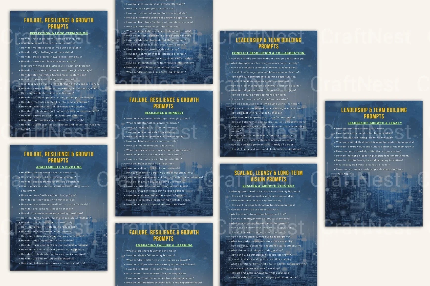 Entrepreneurship Prompts Book for Creative Success - CraftNest - Digital Crafting and Art