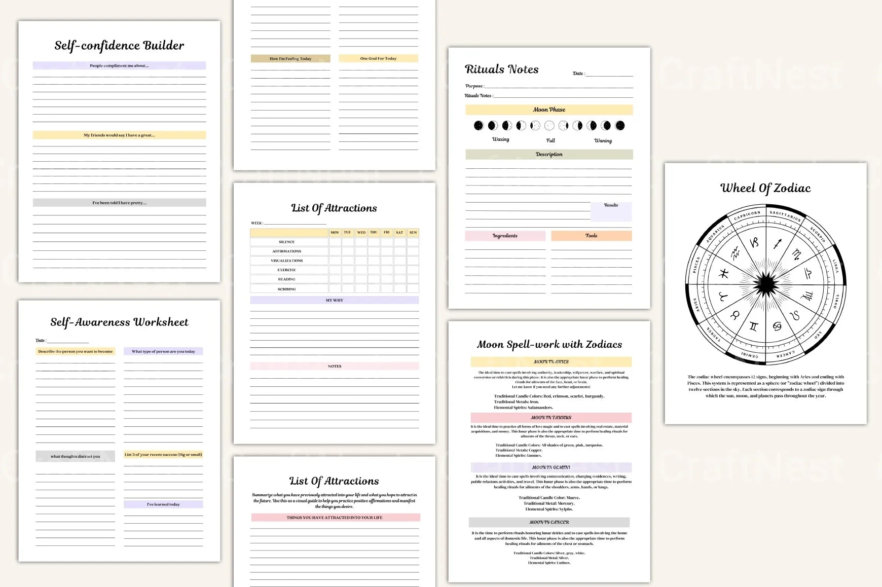 Moon Phases Rituals Guide - CraftNest - Digital Crafting and Art