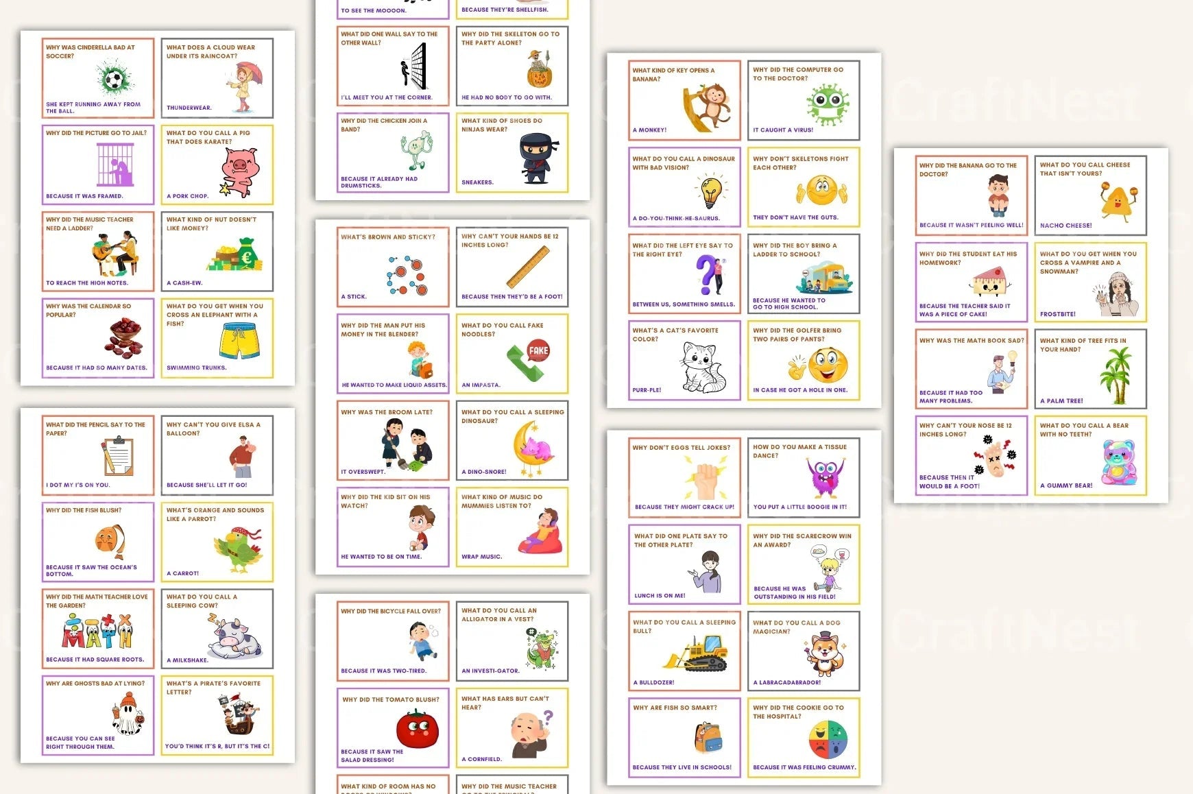 Lunchbox Jokes for Kids - CraftNest - Digital Crafting and Art