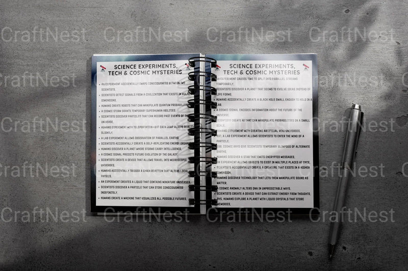 Engaging Sci-Fi Writing Prompts Book - CraftNest - Digital Crafting and Art