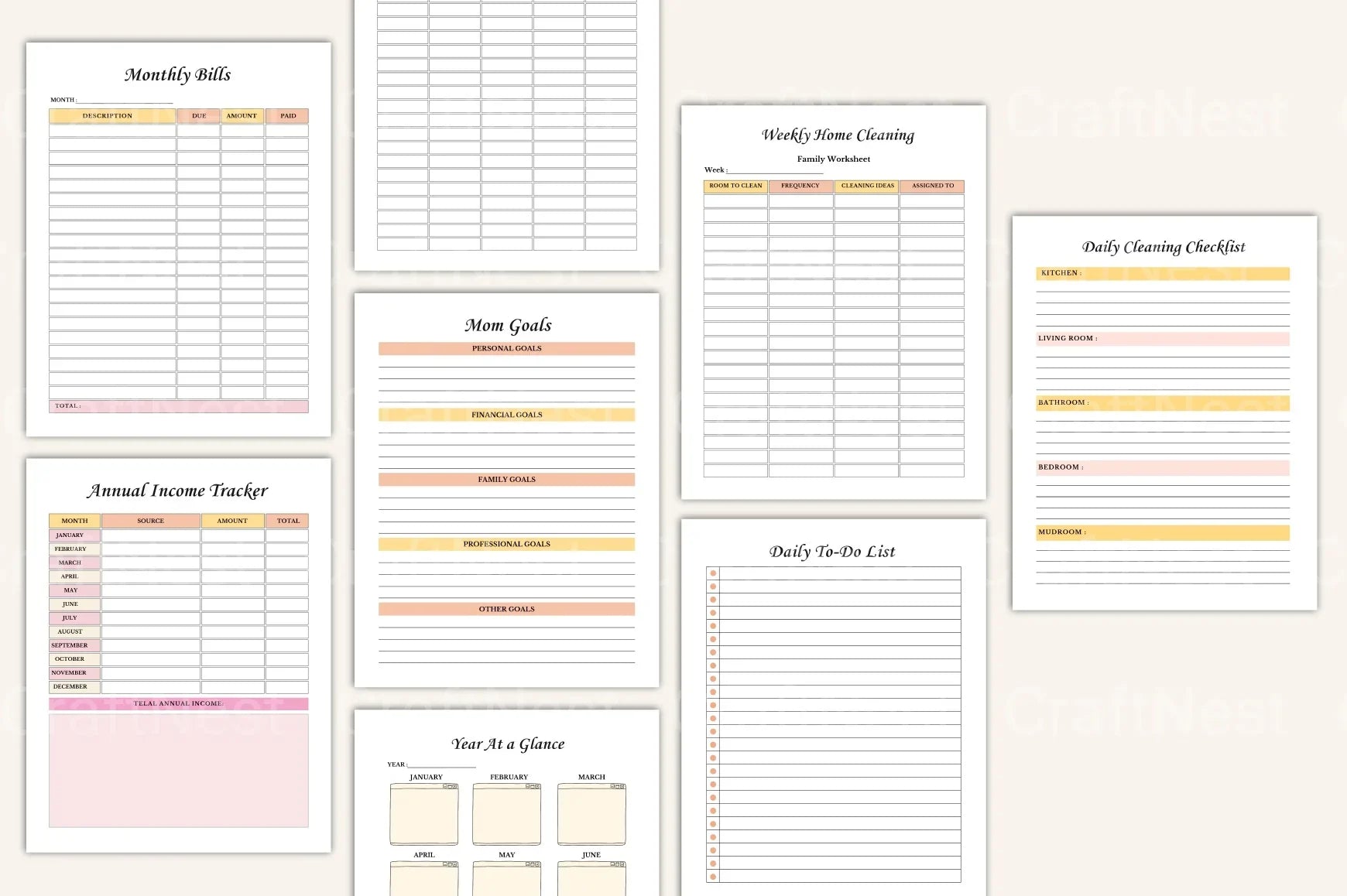 Busy Mom Organizer: Simplify Your Schedule - CraftNest - Digital Crafting and Art