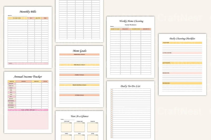 Busy Mom Organizer: Simplify Your Schedule - CraftNest - Digital Crafting and Art