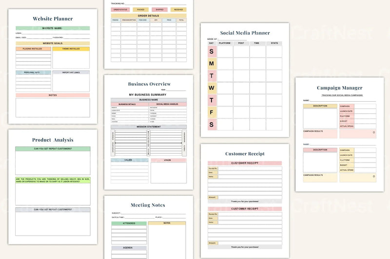 Small Business Financial Bookkeeping Guide - CraftNest - Digital Crafting and Art