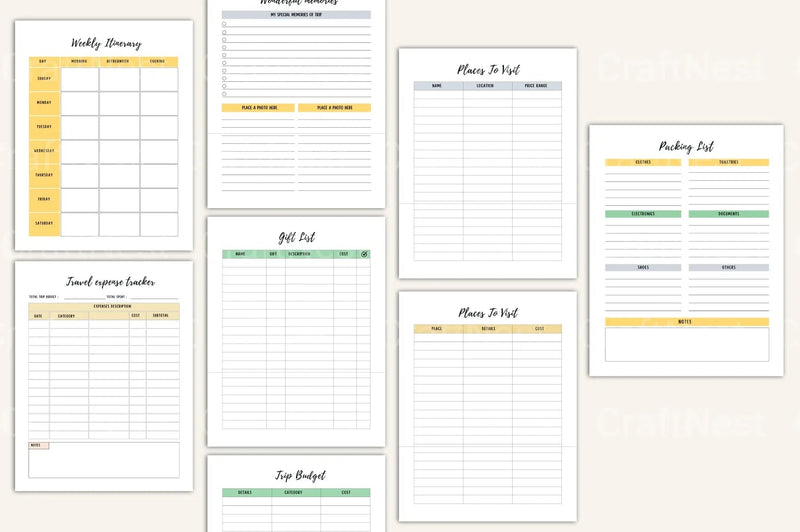 Ultimate Travel Planner Guide - CraftNest - Digital Crafting and Art
