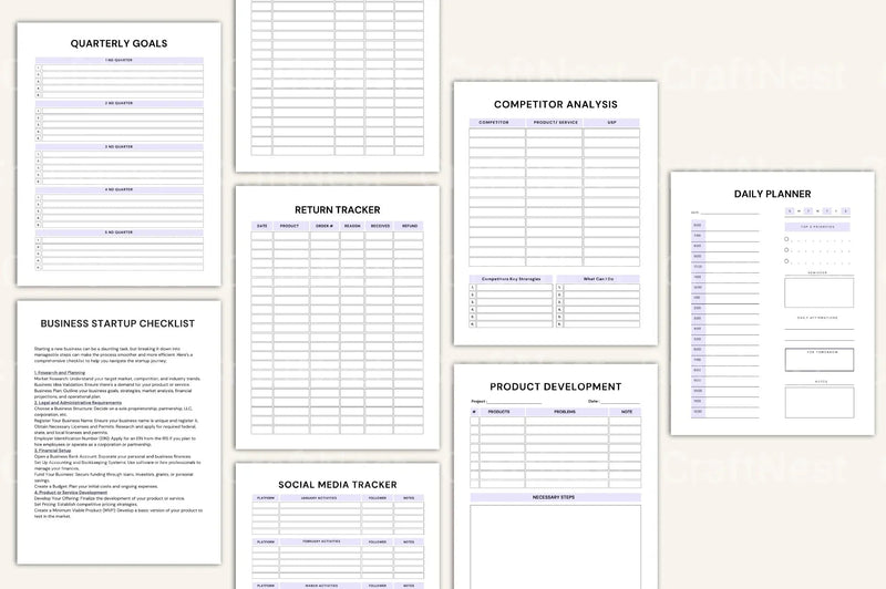 Entrepreneur Success Workbook - CraftNest - Digital Crafting and Art