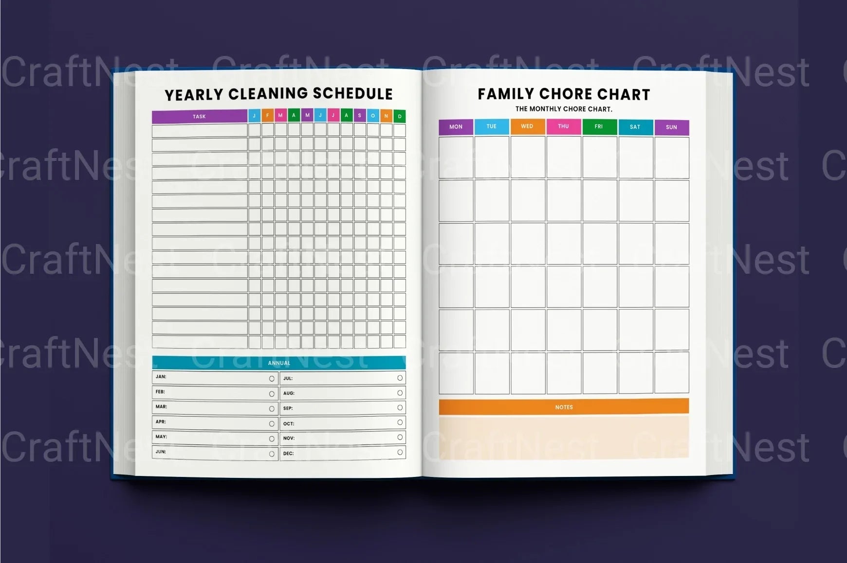 ADHD Cleaning Tracker: Stay Organized and Focused - CraftNest - Digital Crafting and Art