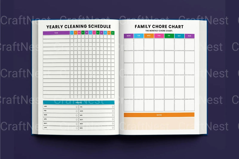 ADHD Cleaning Tracker: Stay Organized and Focused - CraftNest - Digital Crafting and Art