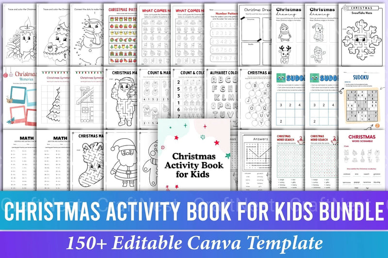 Ultimate Kids Activity Book KDP Interior - CraftNest - Digital Crafting and Art