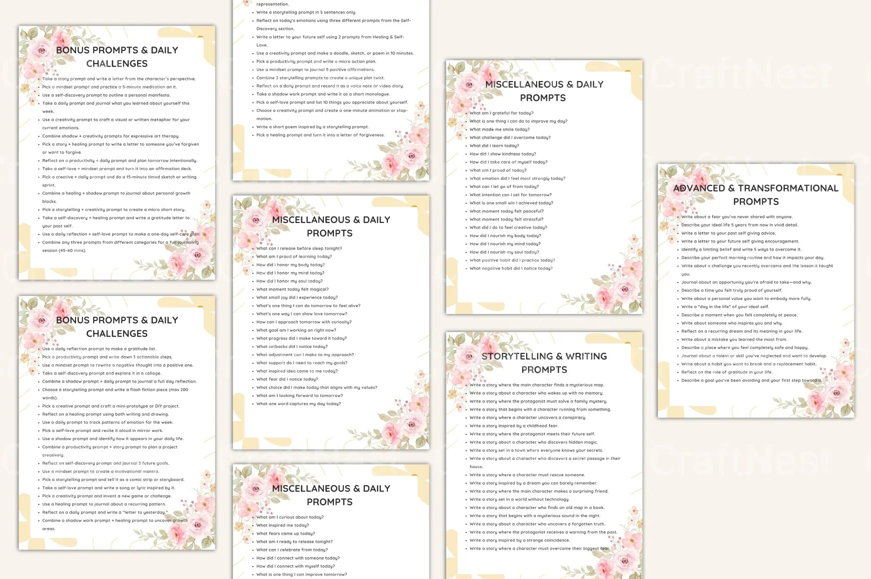 Ultimate All-In-One Prompts Book - CraftNest - Digital Crafting and Art