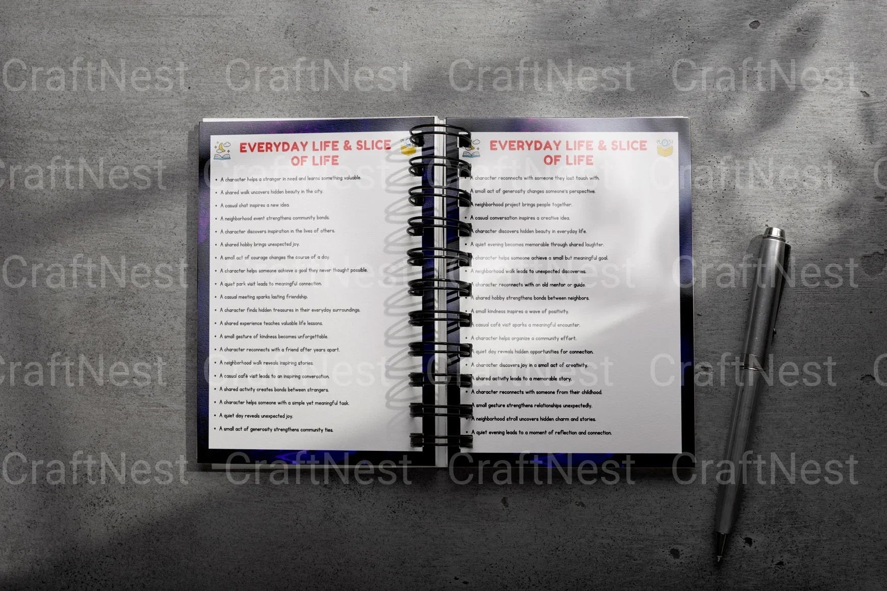 Creative Short Story Prompts Book - CraftNest - Digital Crafting and Art